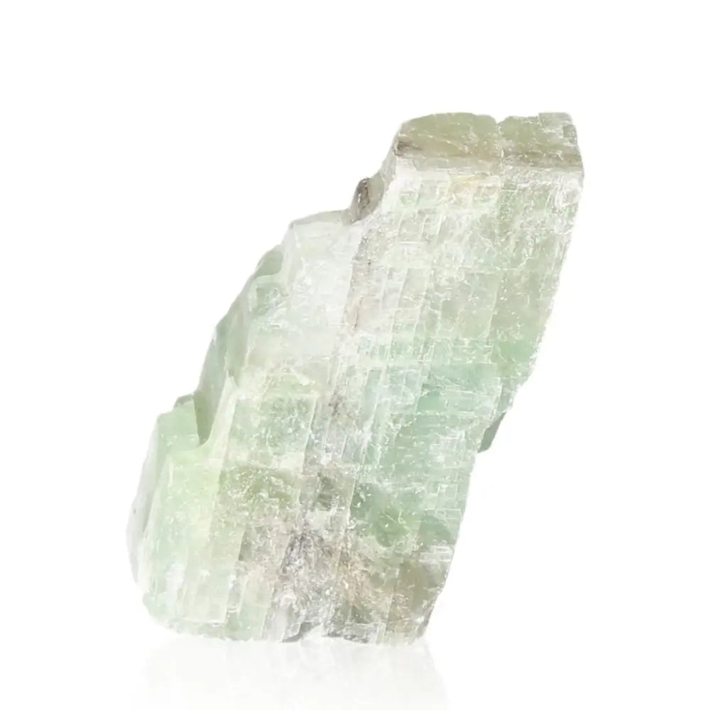 Green Calcite Crystal - Stone of Renewal and Emotional Healing, vibrant hues connect to heart chakra, inspiring peace and growth.