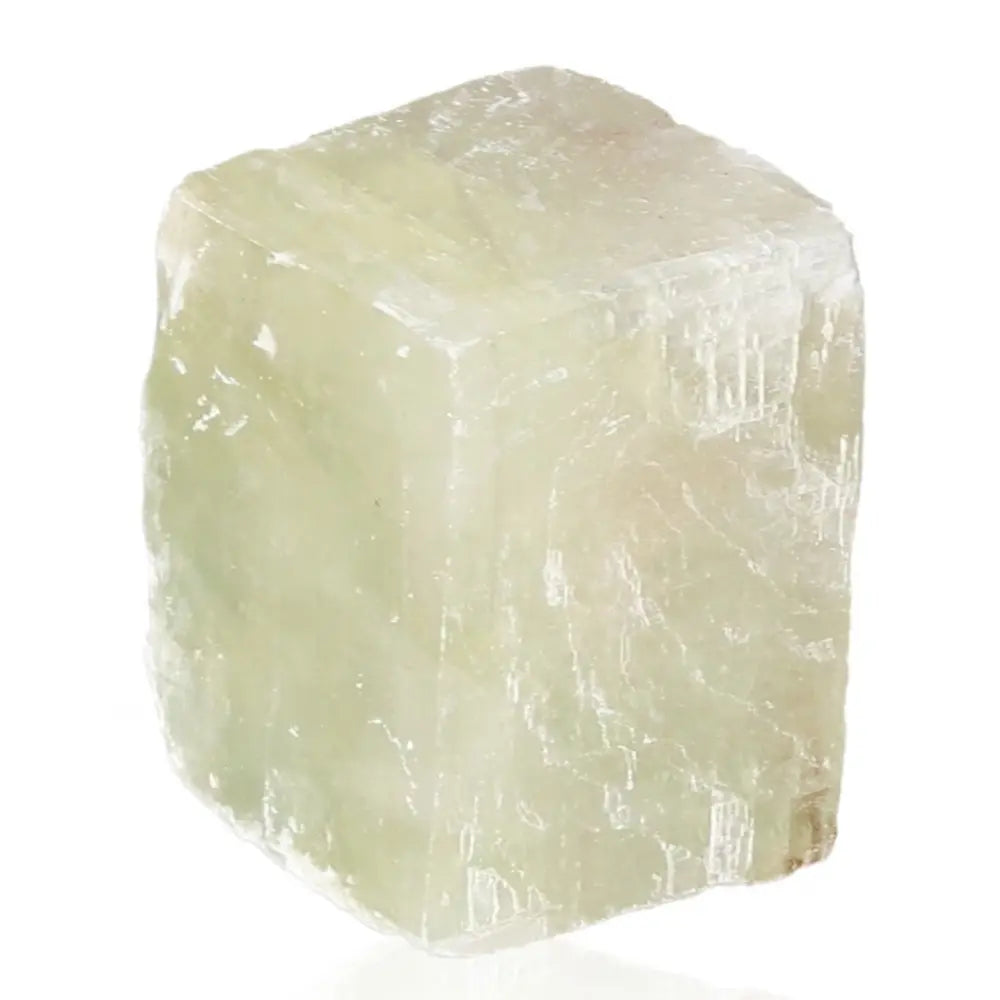 Green Calcite crystal for emotional healing and heart energy, promoting renewal and positive growth, vibrant and soothing gemstone.