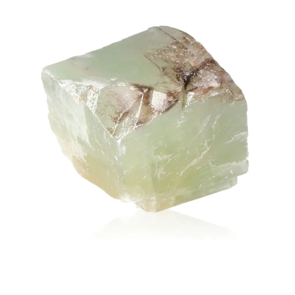 Green Calcite Crystal - Soothing gemstone for renewal, emotional healing, and heart chakra energy enhancement.