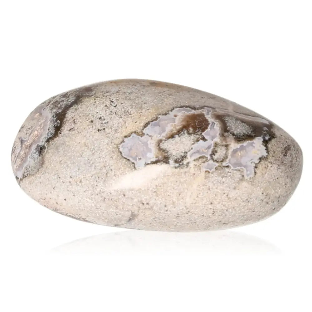 Banded Agate Tumbled Stone A Grade with flowing patterns and tranquil hues, polished to harmonize energies and evoke emotional serenity.