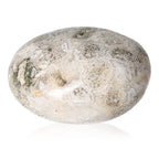 Smooth Tumbled Jasper stone promoting tranquility and balance, known for reducing stress and enhancing positive energy.