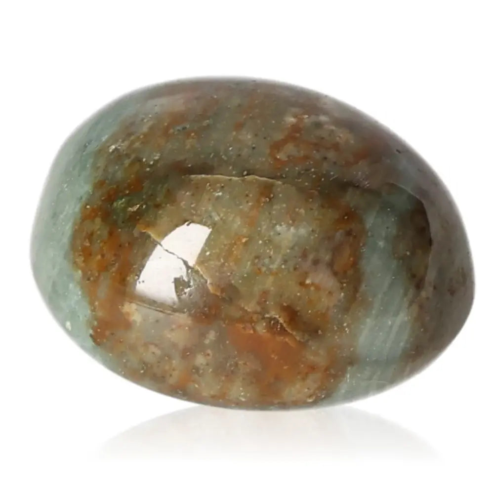 Tumbled Jasper gemstone embodying tranquility and strength with a captivating natural appearance, ideal for harmony and balance.