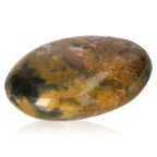 Tumbled Jasper Stone with striking blue and golden tones, showcasing its natural beauty and chatoyant shimmer, perfect for collectors.
