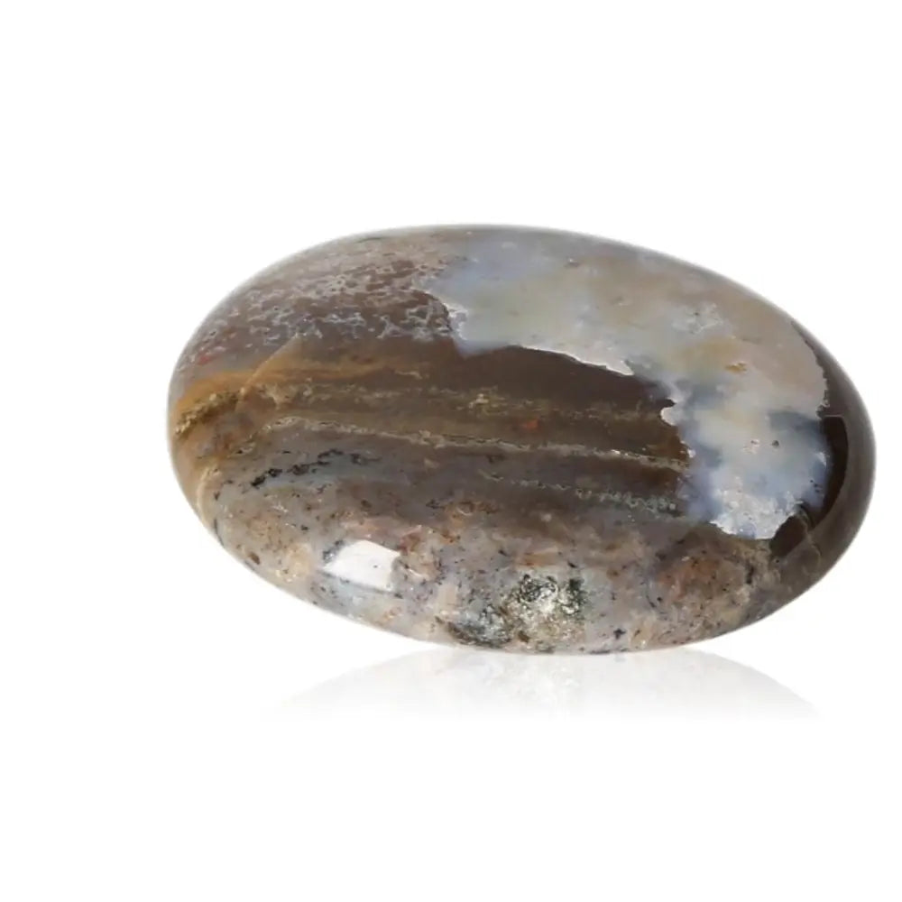 Polished Tumbled Jasper gemstone promoting stress reduction and balance, reflecting tranquility and harmony.