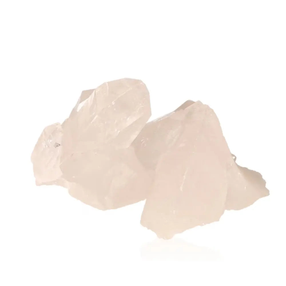 Rough Crystal Quartz Cluster featuring natural formation, showcasing quartz's energy amplification and spiritual harmony.