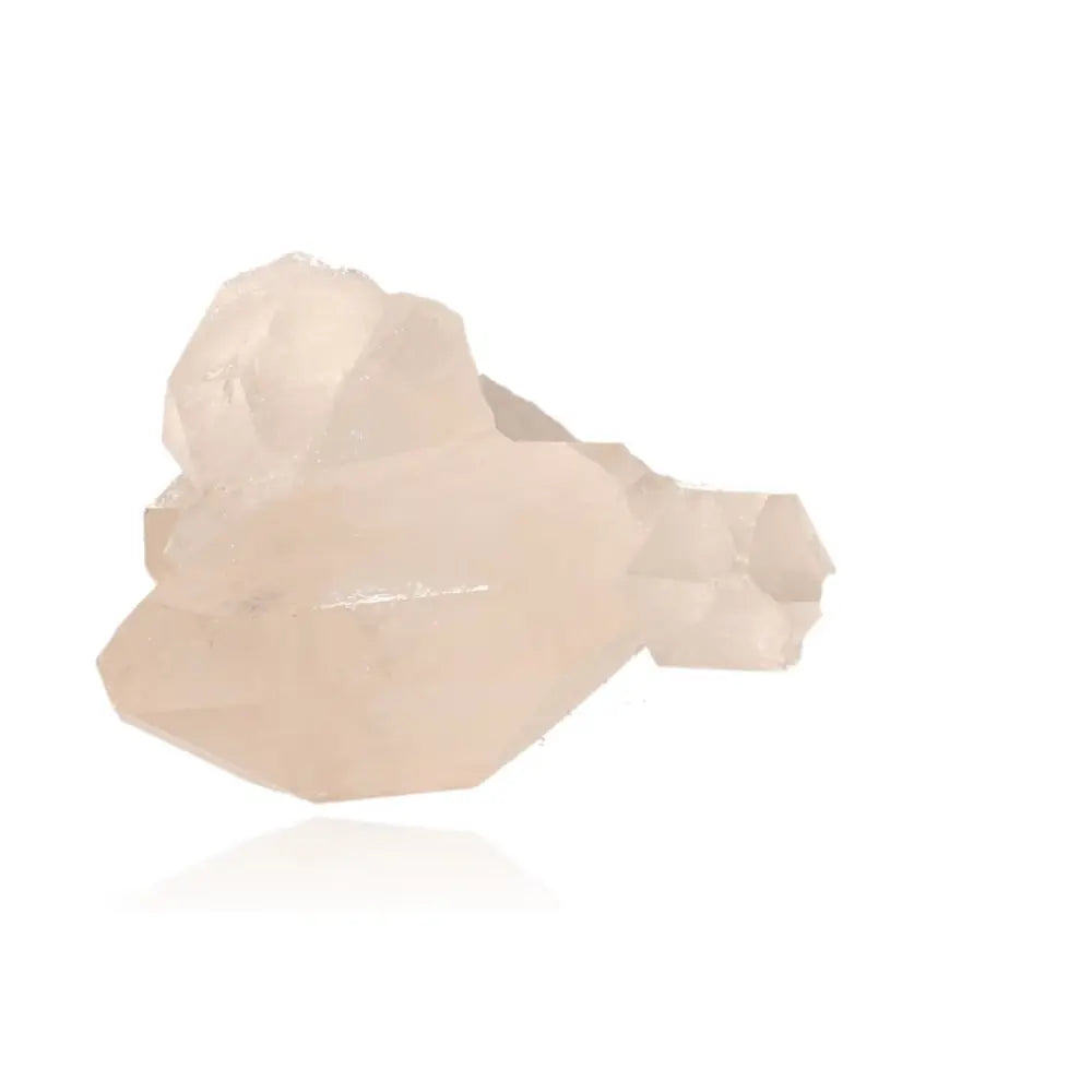 Rough crystal quartz cluster showcasing natural elegance and unique colors, a decorative piece reflecting Earth's artistic beauty.