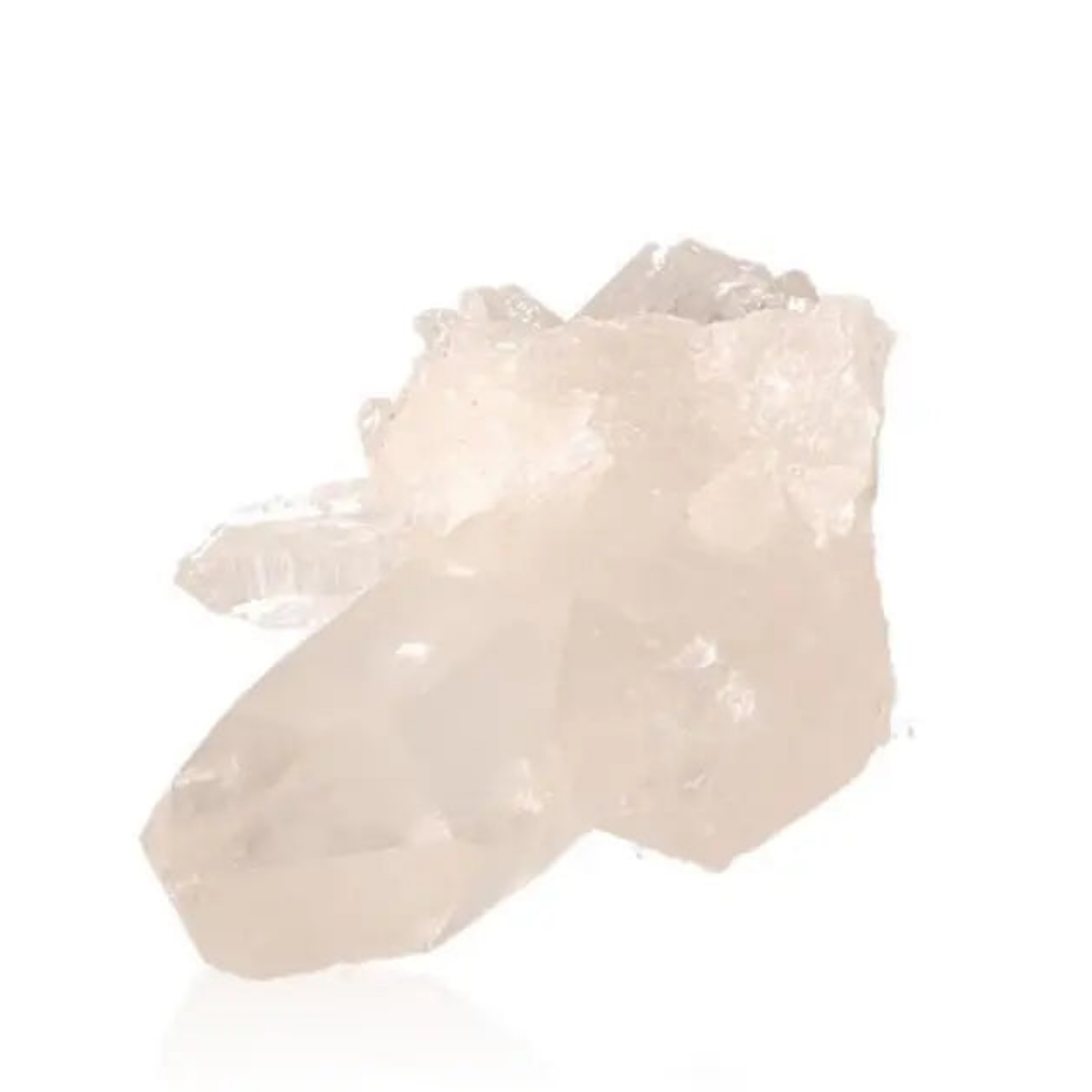 Rough Crystal Quartz Cluster for decor and spiritual growth, showcasing diverse quartz varieties.