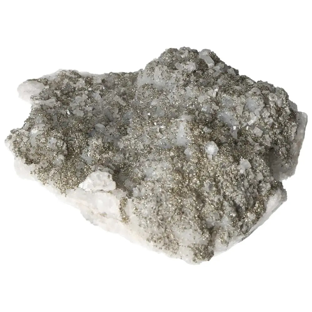 Quartz with Pyrite crystal, symbolizing elegance and spiritual depth, from Sylvia Crystals.