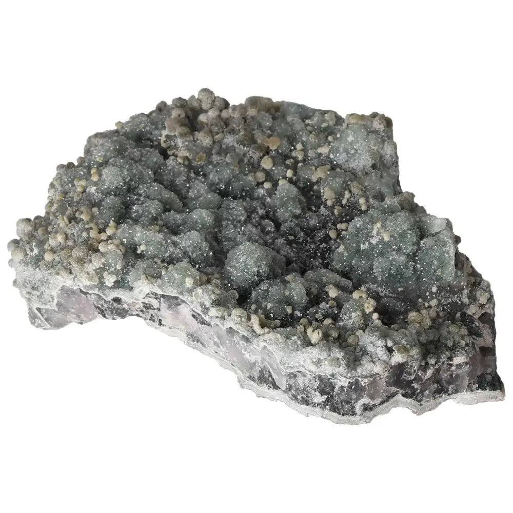 Premium Grape Chalcedony crystal with grape-like formations for spiritual growth and healing from Sylvia Crystals.