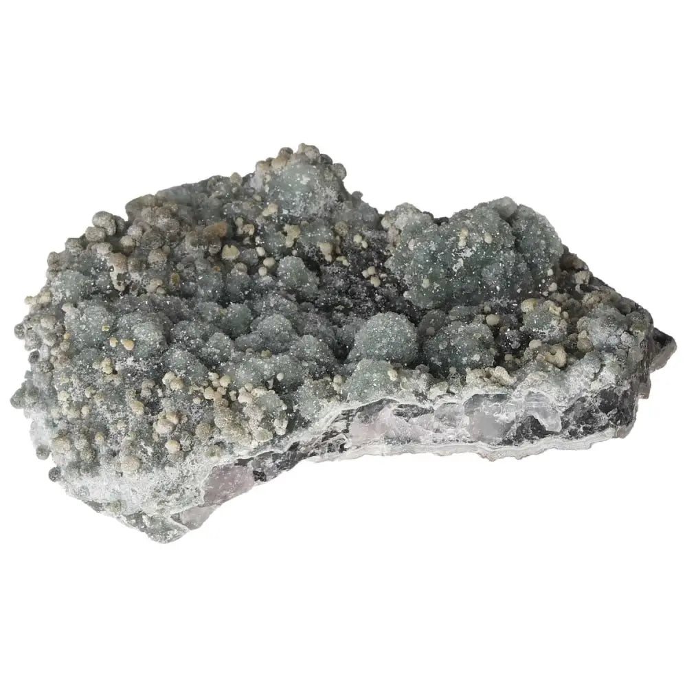 Premium Grape Chalcedony crystal with grape-like formations from Sylvia Crystals, ideal for emotional healing and spiritual growth.