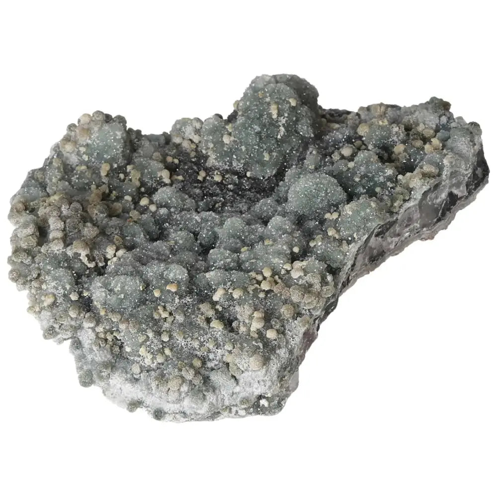 Premium Grape Chalcedony crystal with grape-like formations, showcasing spiritual and emotional healing properties from Sylvia Crystals.