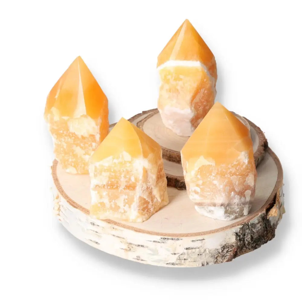 Top Polished Orange Calcite Sylvia Crystals z Sylvia