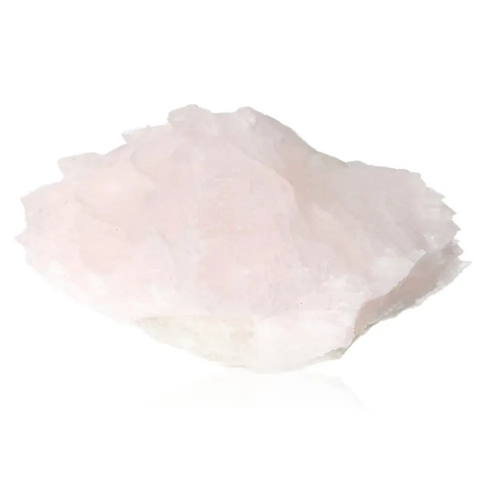 Soft pink Mangano Calcite crystal, known for emotional healing and promoting love and self-compassion. Ideal for heart chakra work.