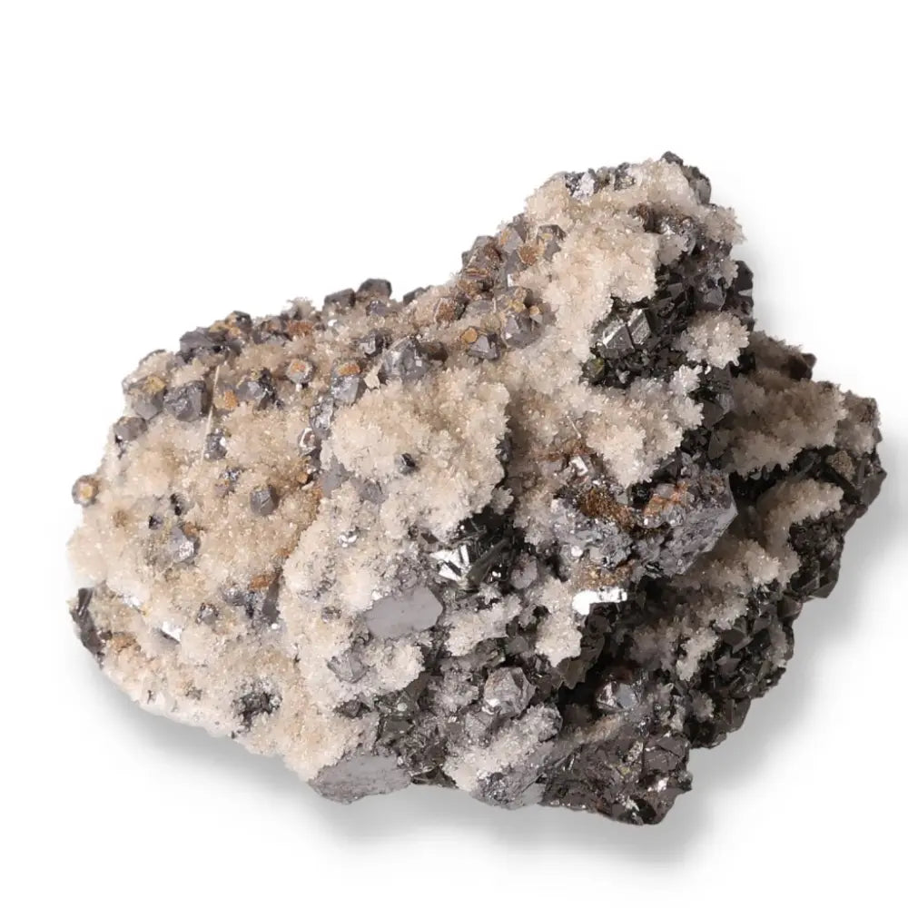 Galena with Sphalerite crystal, known for transformation and tranquility, fostering open-mindedness and mental clarity.