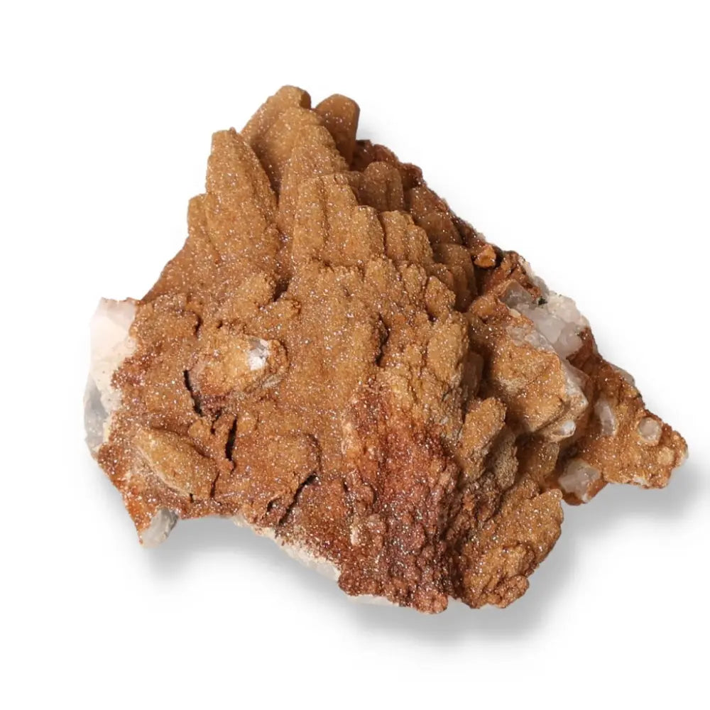 Calcite with Siderite crystal by Sylvia Crystals, showcasing a blend of calming and grounding properties for mindfulness and awareness.