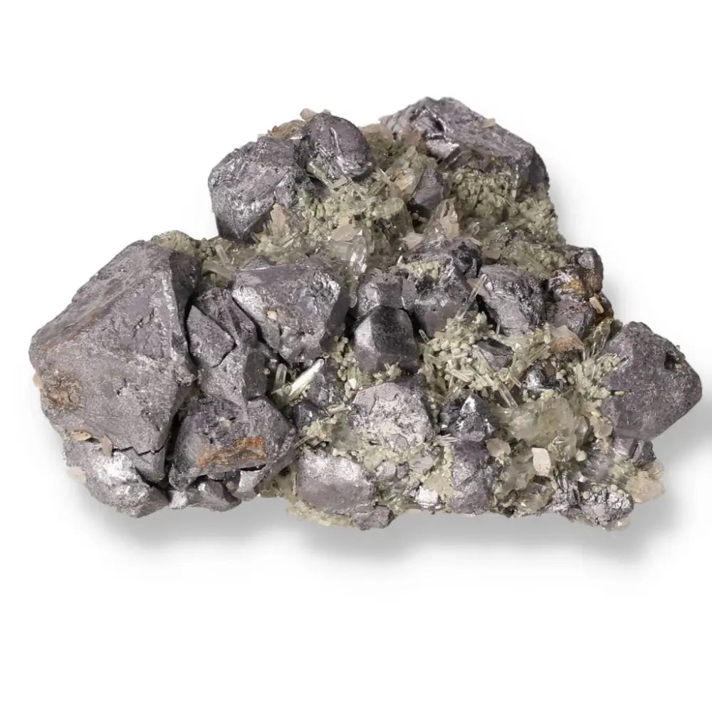 Galena mineral stone showcasing its protective, grounding properties for spiritual and esoteric practices. A tool for balance and clarity.