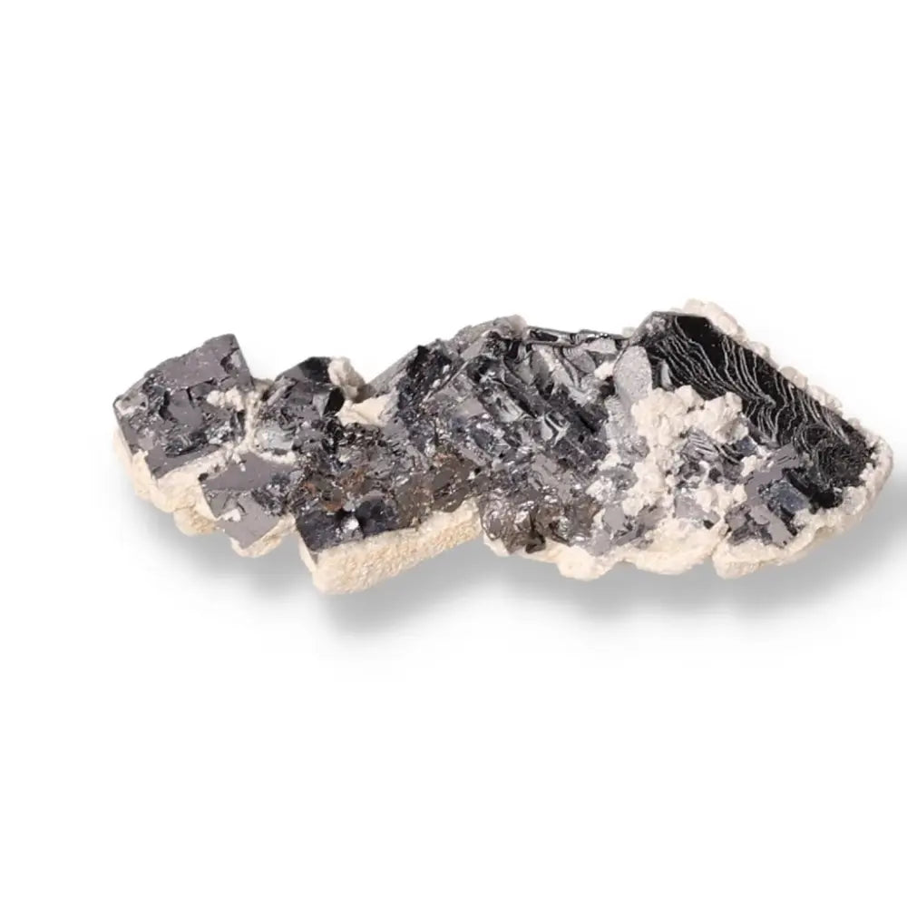 Galena with Dolomite crystal showcasing luxurious elegance and spiritual depth from Sylvia Crystals.