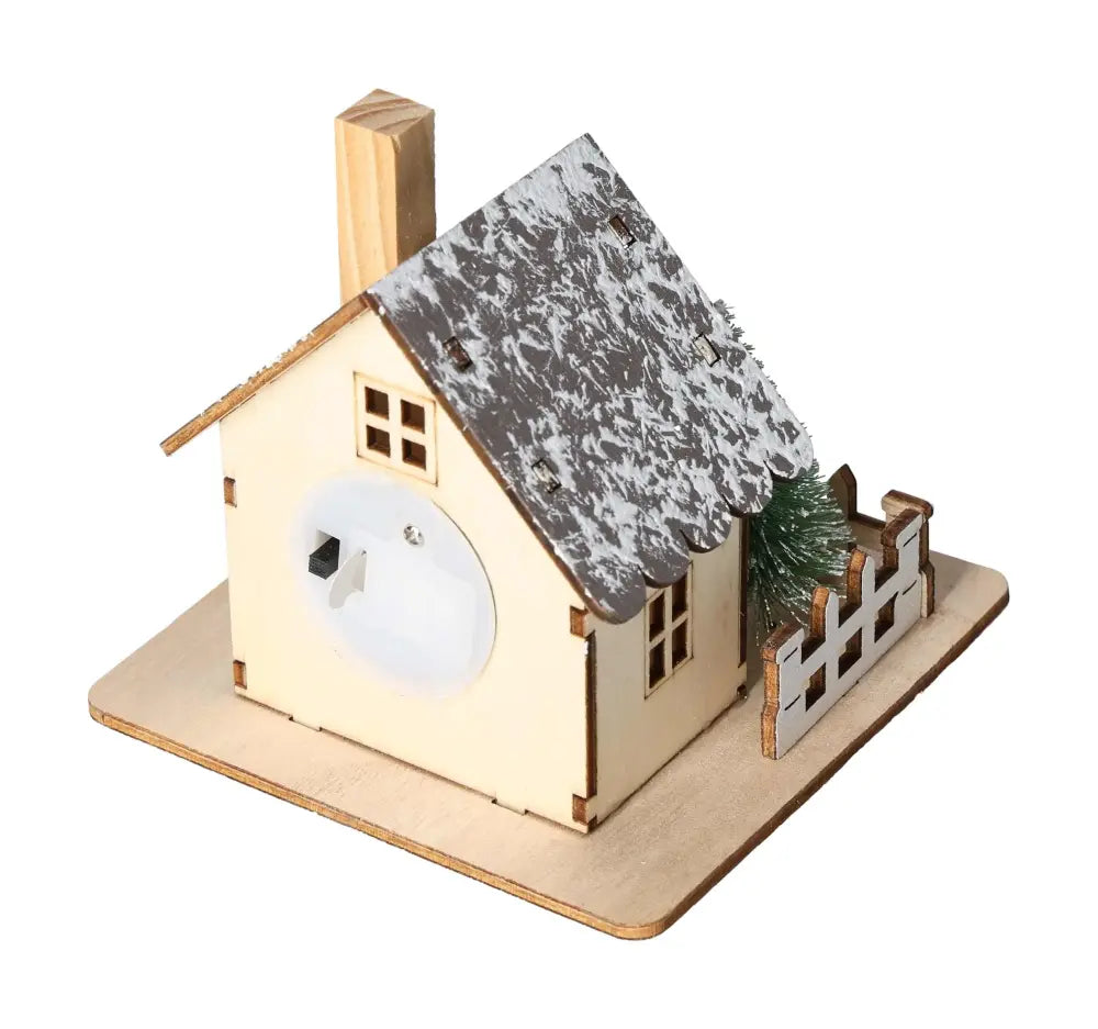 Table Deco House LED 1 by Sylvia Crystals, a premium handcrafted mini house with LED lighting, designed for luxury home decor.