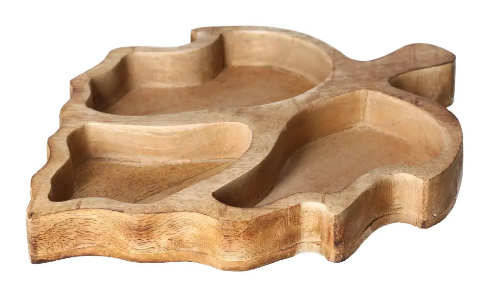 Tray Leaf by Sylvia Crystals, 30 cm luxury wooden decorative piece, symbolizing elegance and timeless sophistication.