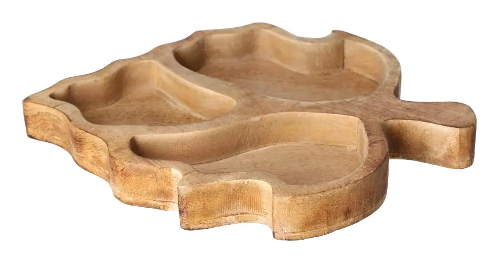 Elegant Tray Leaf, 30 cm, crafted by Sylvia Crystals, blending luxury and spirit, enhancing sophisticated spaces with timeless elegance.