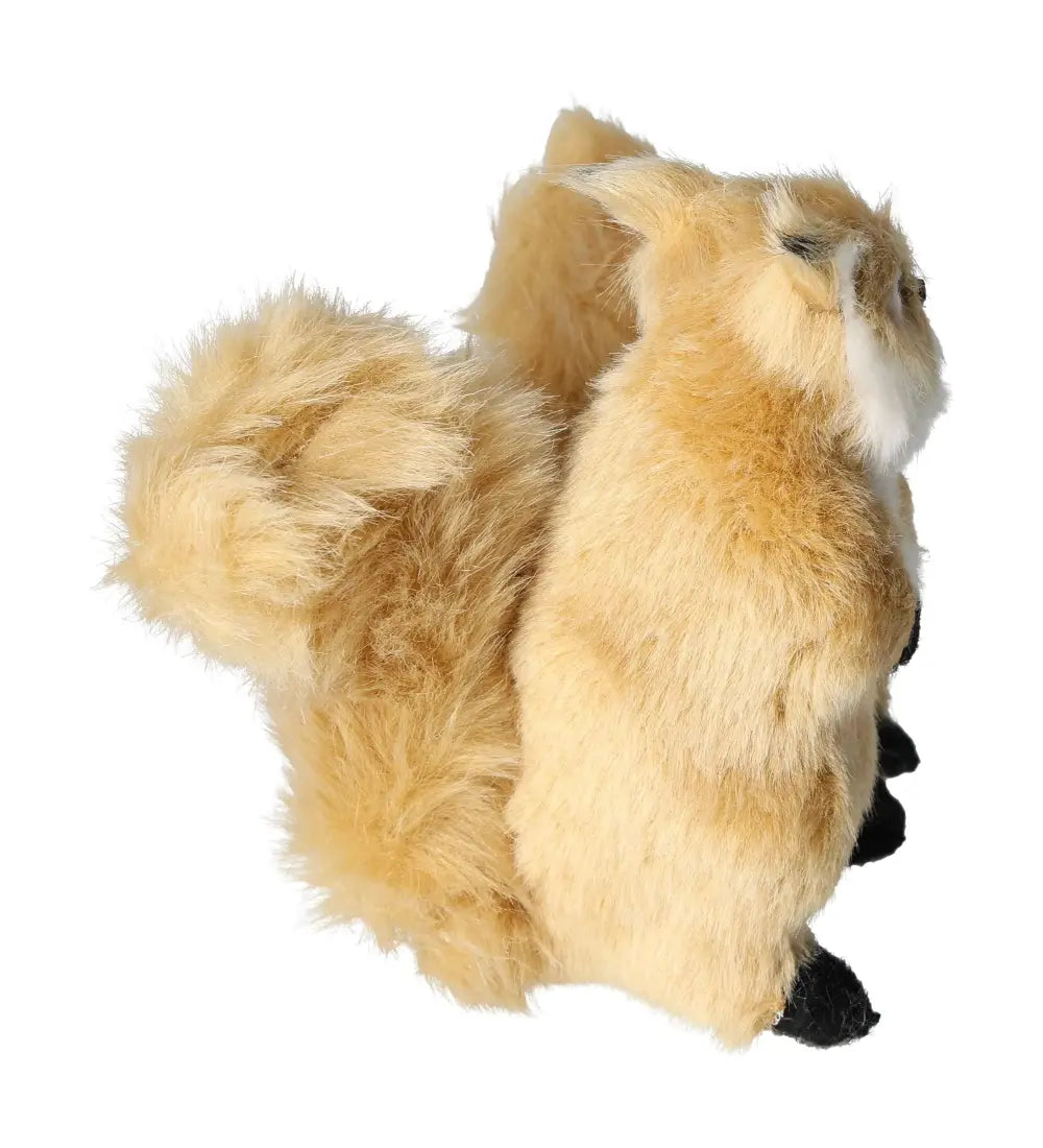 Elegant beige squirrel decor piece, 13 cm, symbolizing serenity and nature, part of Sylvia Crystals' spiritual home collection.