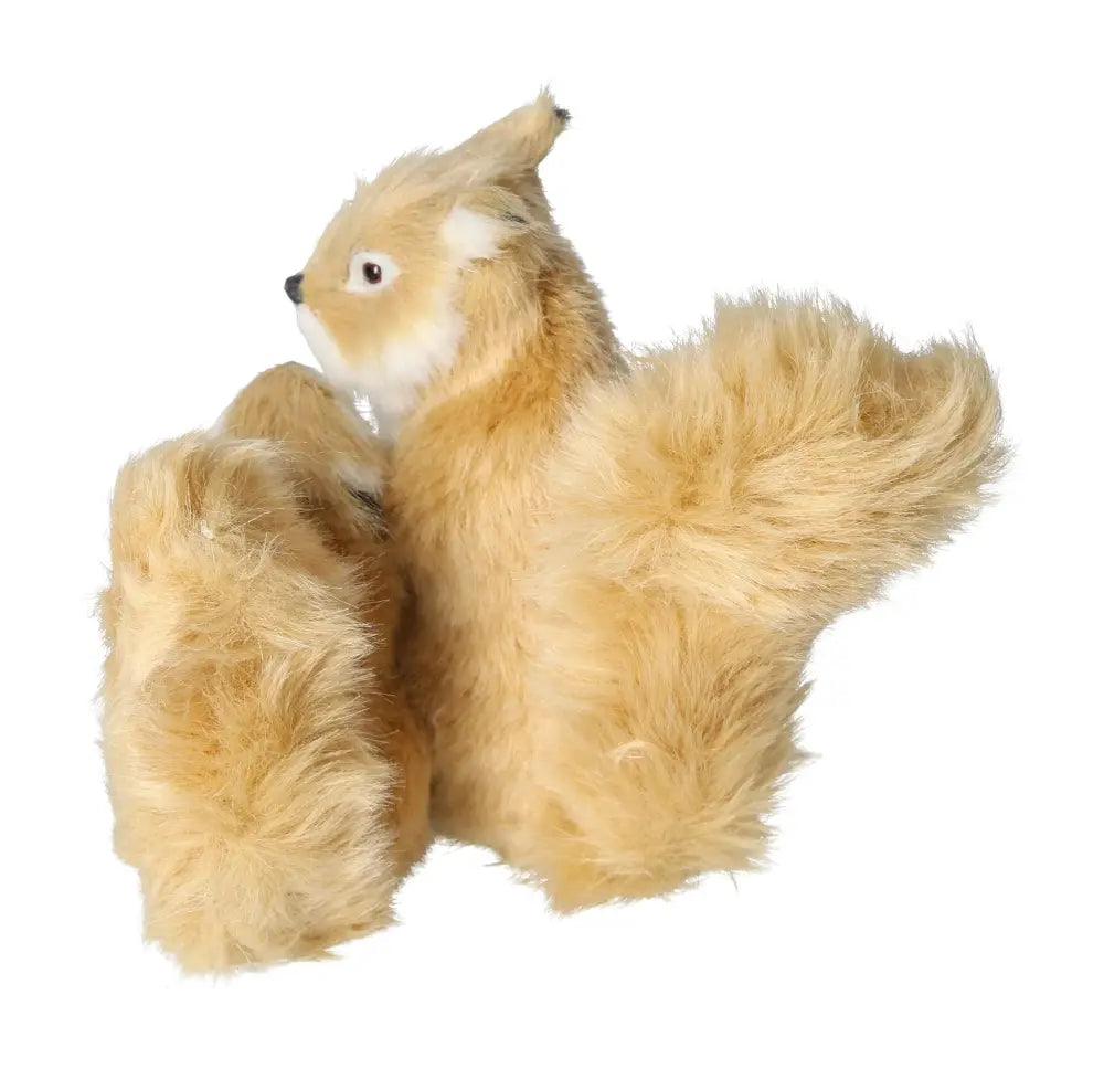 Elegant Beige Home Decor Squirrel, 13 cm, by Sylvia Crystals, symbolizing serenity and nature's beauty, crafted with spiritual energy.