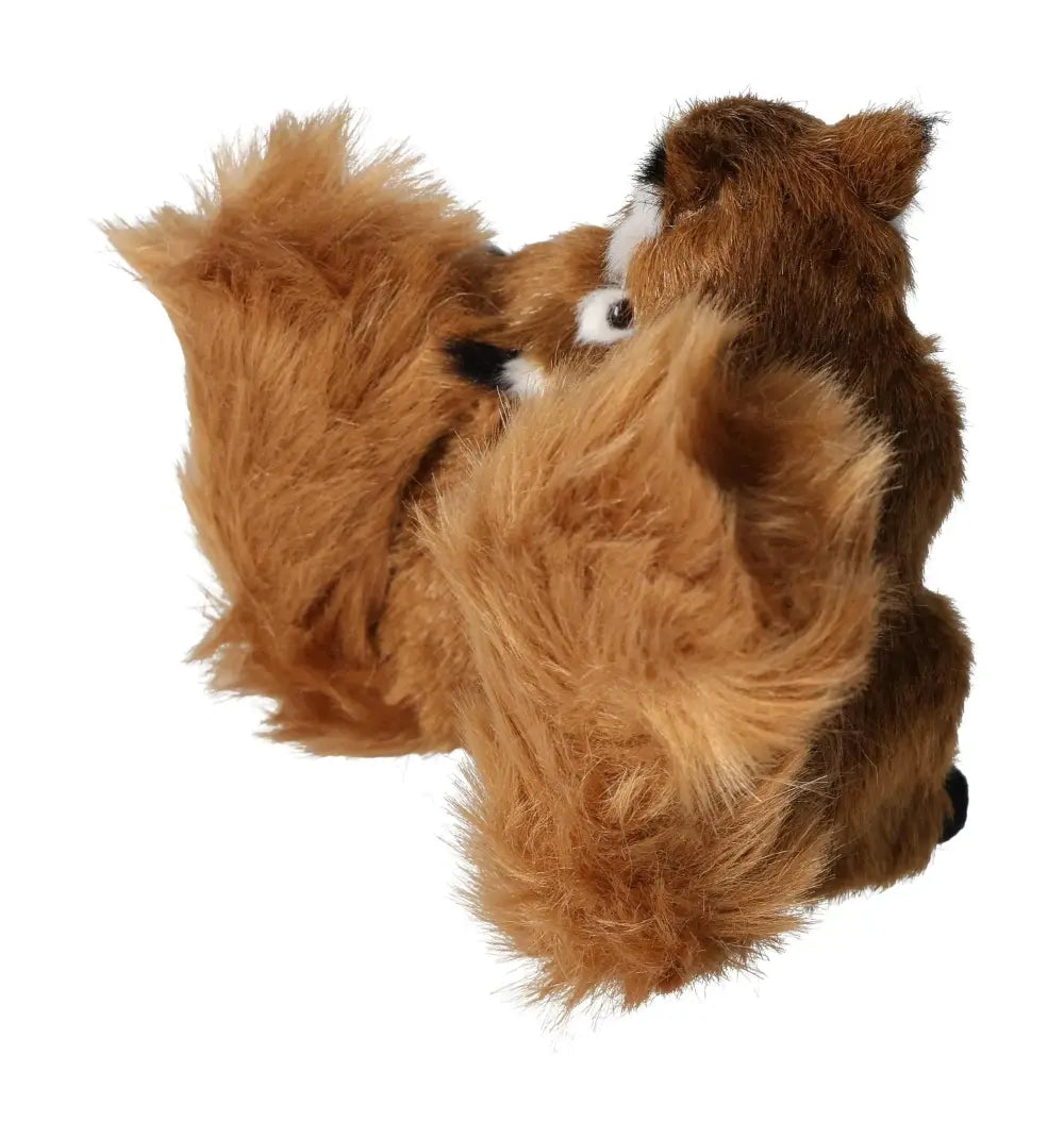 Fluffy brown squirrel decor piece with detailed fur, showcasing Sylvia Crystals' luxury craftsmanship and natural beauty.