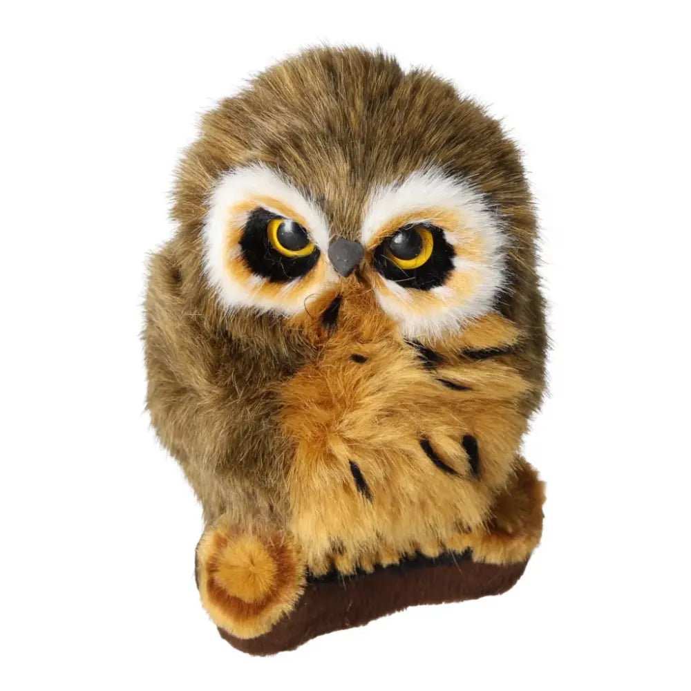 Brown Home Decor Owl 17 cm by Sylvia Crystals, adding tranquility and elegance to your space with spiritual symbolism.