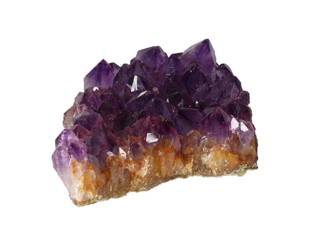 Amethyst Rough Druze 635998 crystal cluster, known for reducing stress, boosting energy, enhancing concentration, and promoting emotional stability.