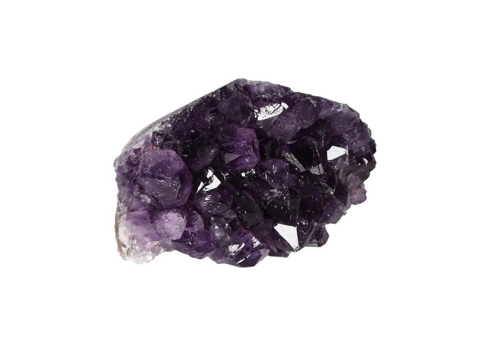 Amethyst Rough Druze 636001 crystal with deep purple hues enhancing concentration and emotional stability