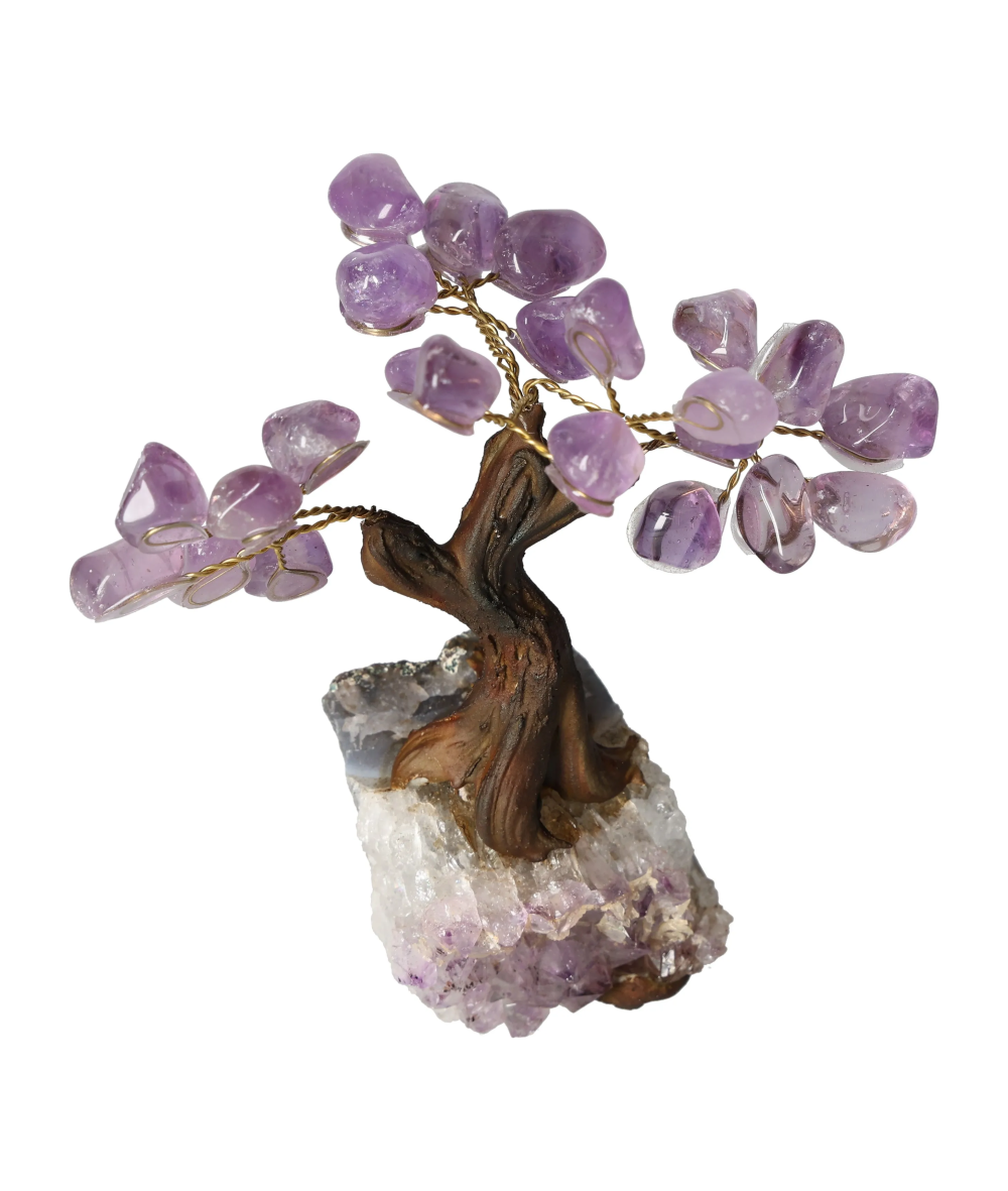 Decorative Amethyst Tree 13 cm 636032 with stress-reducing and energy-boosting properties, enhances concentration and emotional stability.