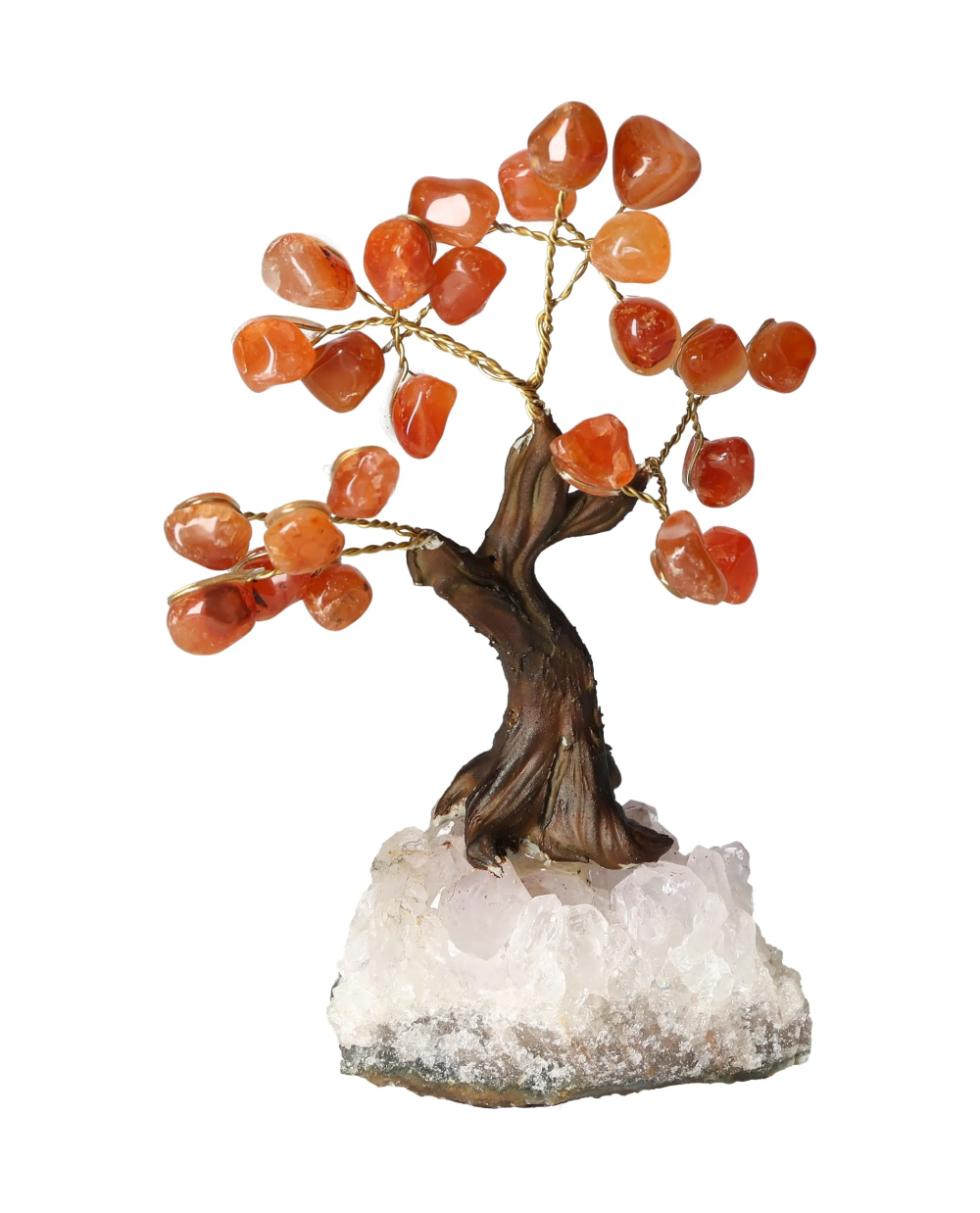 Cornelian Tree 13 cm 636070 energy-boosting decor with motivational carnelian stones.