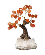 Cornelian Tree 13 cm 636070 energy-boosting decor with motivational carnelian stones.