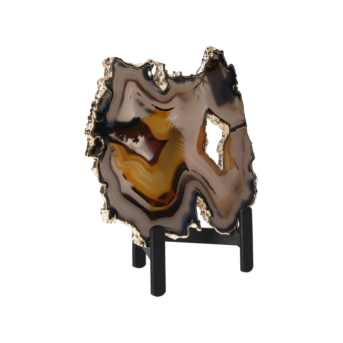 Agate Thin Slabs On Metal Stand 10001020
