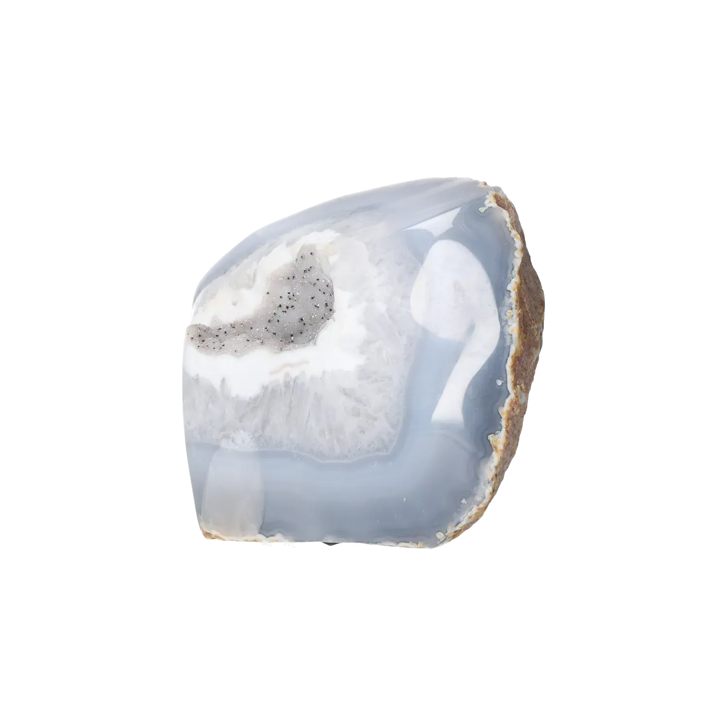 Agate Geode with Quartz Cut Base 10000423