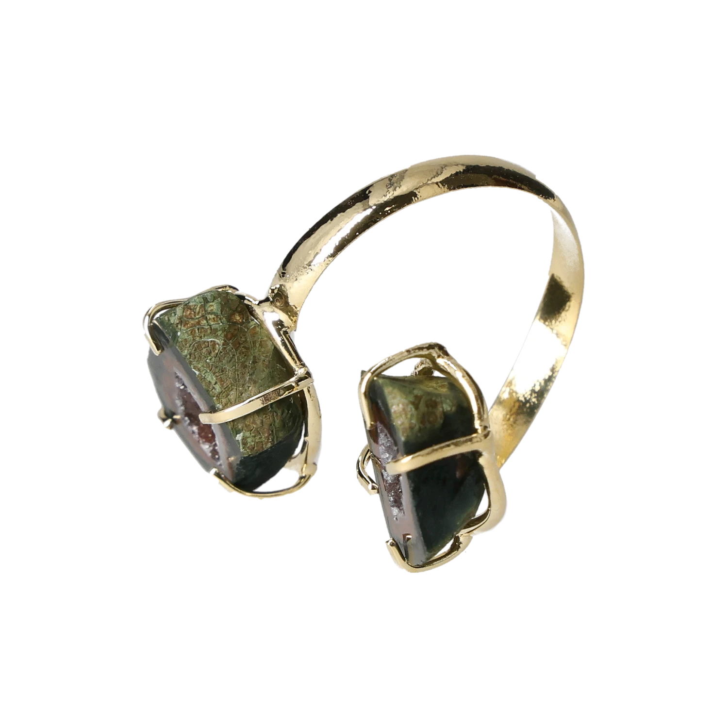 Agate Geode Ring Gold 40000176