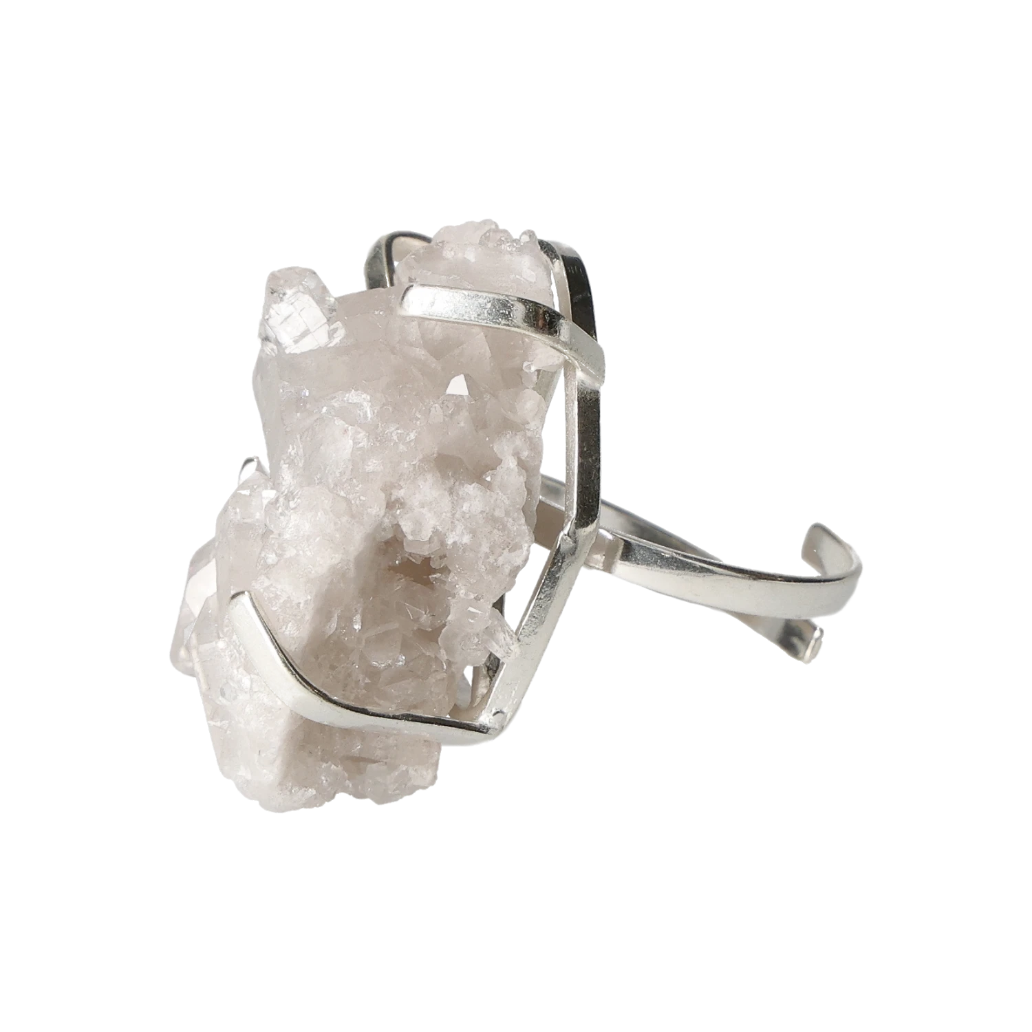 Crystal Druse Sterling Silver Ring 40000106
