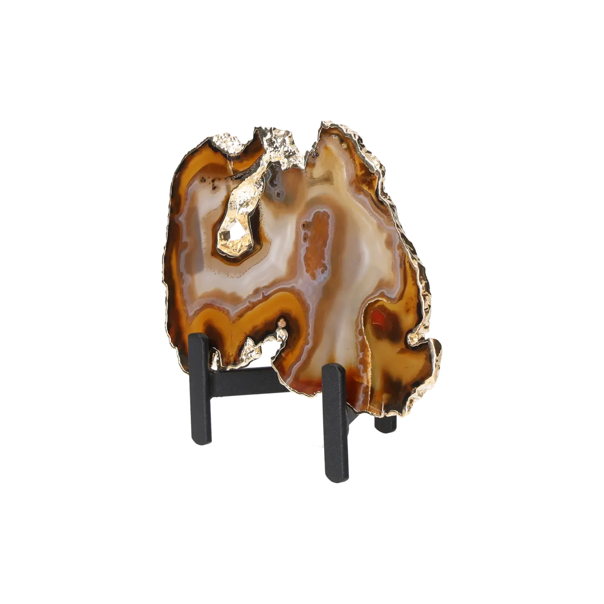 Agate Thin Slabs On Metal Stand 10001021