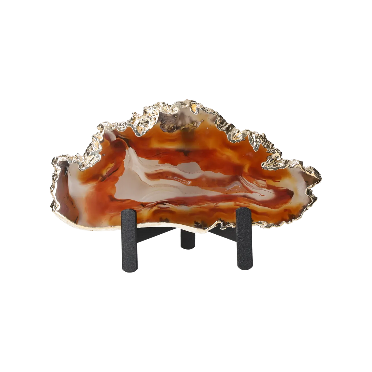 Agate Thin Slabs On Metal Stand 10001023