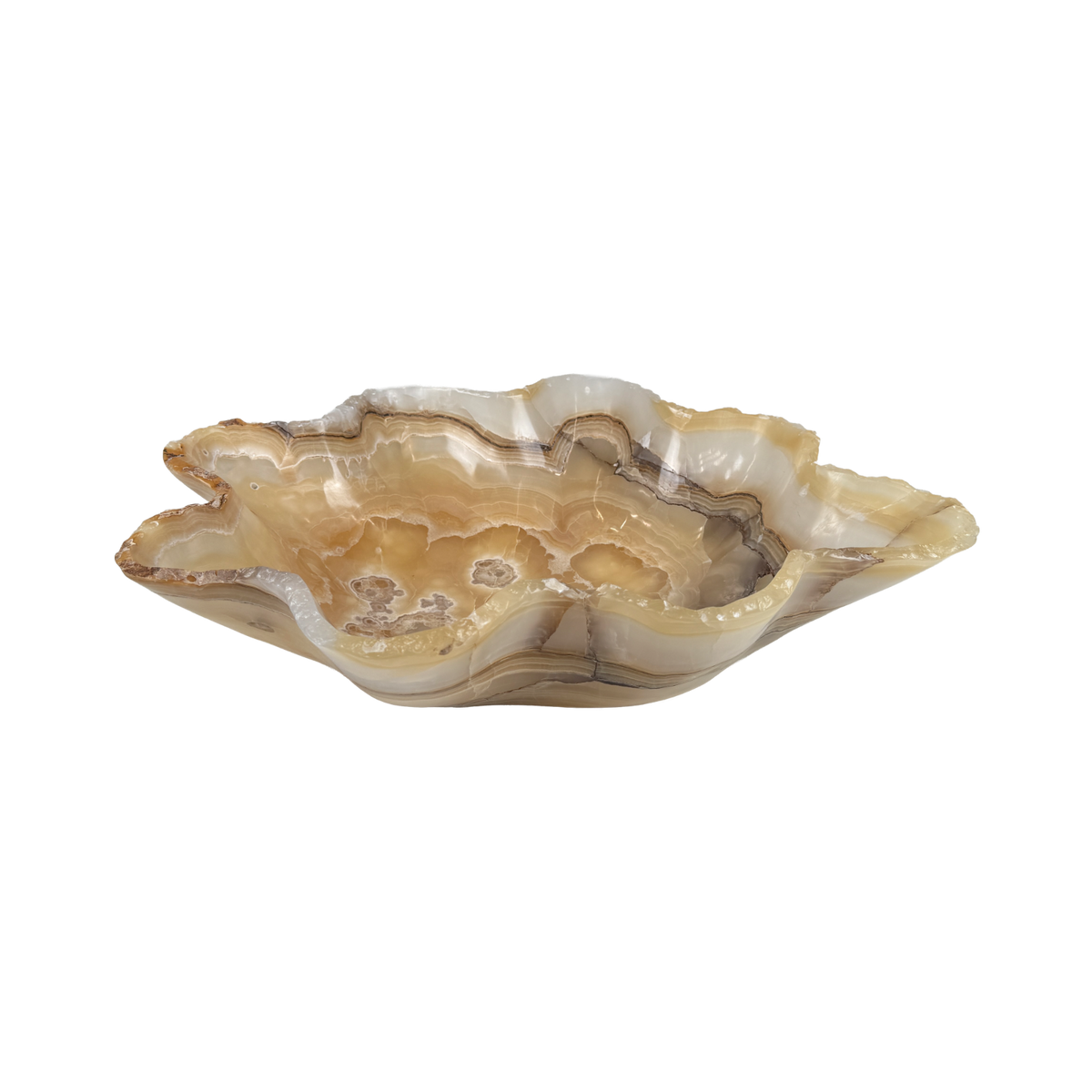 Calcite onyx bowl 490 × 140 × 400 mm