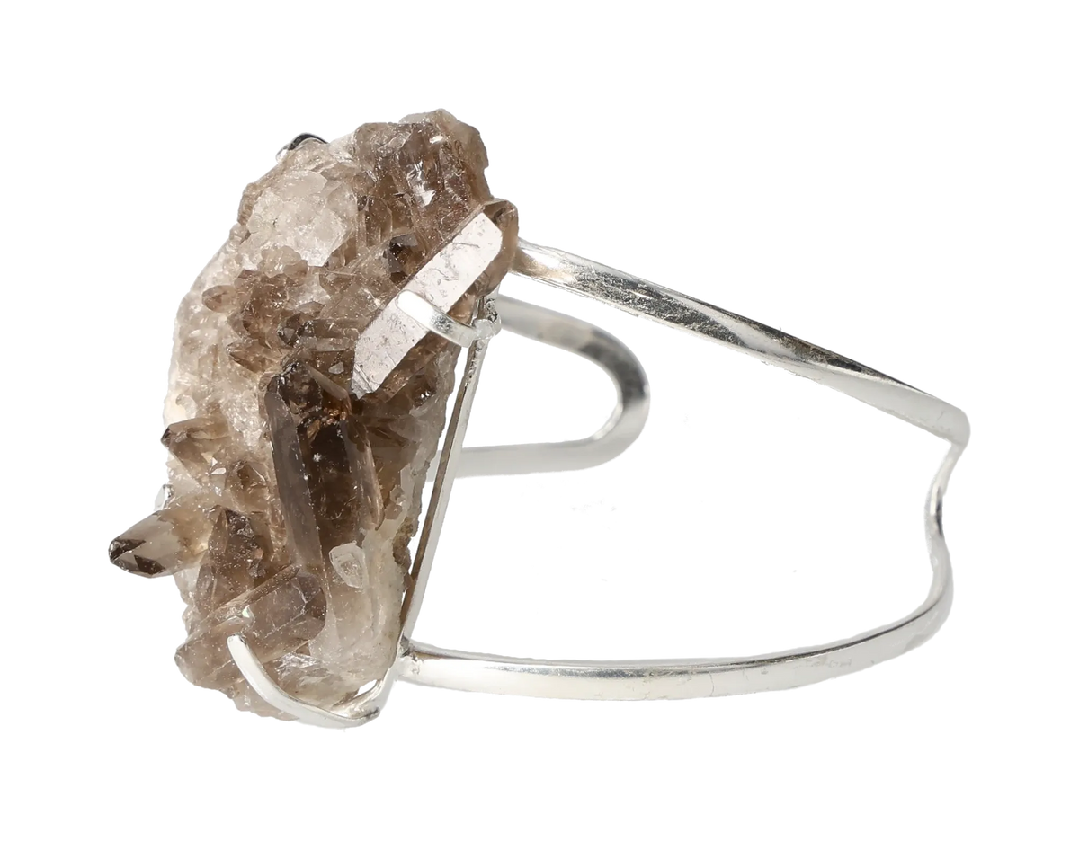 Smoky Quartz Sterling Silver Bracelet 40000032