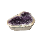 Semi polished Chalcedony with Amethyst 10000389