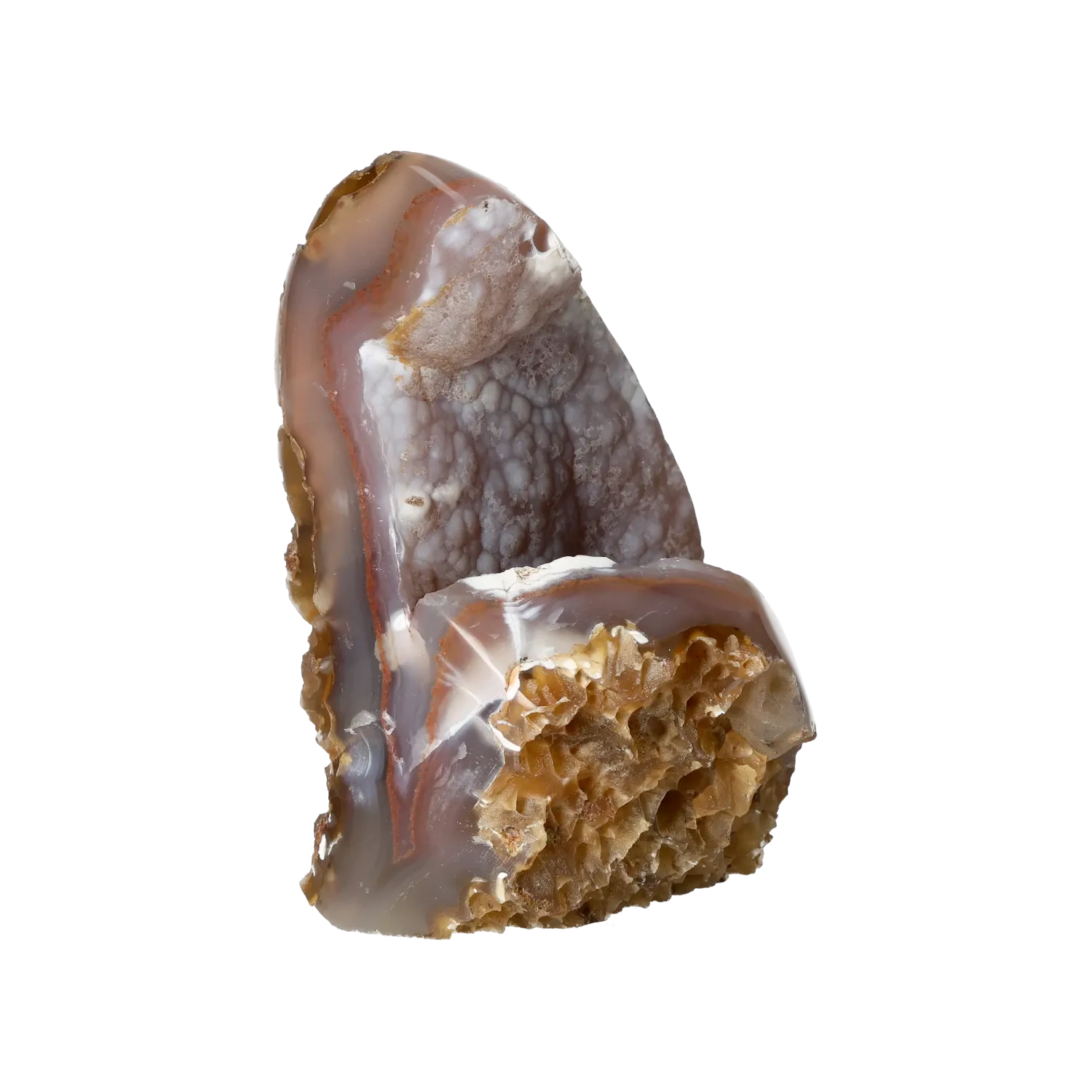 Agate Geode with Chaledony Cut Base 10000382