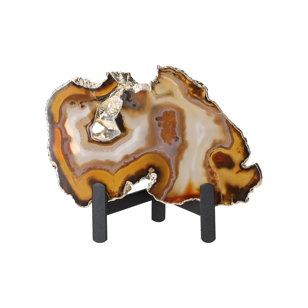 Agate Thin Slabs On Metal Stand 10001021