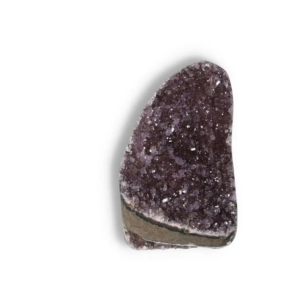 Amethyst Cut Base Geode from Sylvia Crystals, enhancing space with tranquility and positive energy, ideal for stress relief.