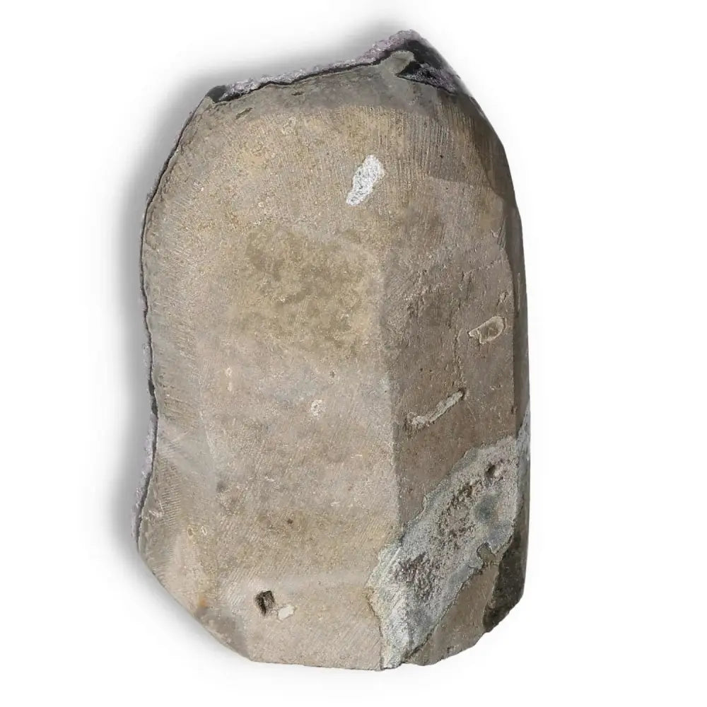 Amethyst Cut Base Geode from Sylvia Crystals, showcasing premium handpicked quality and energy-enhancing properties.