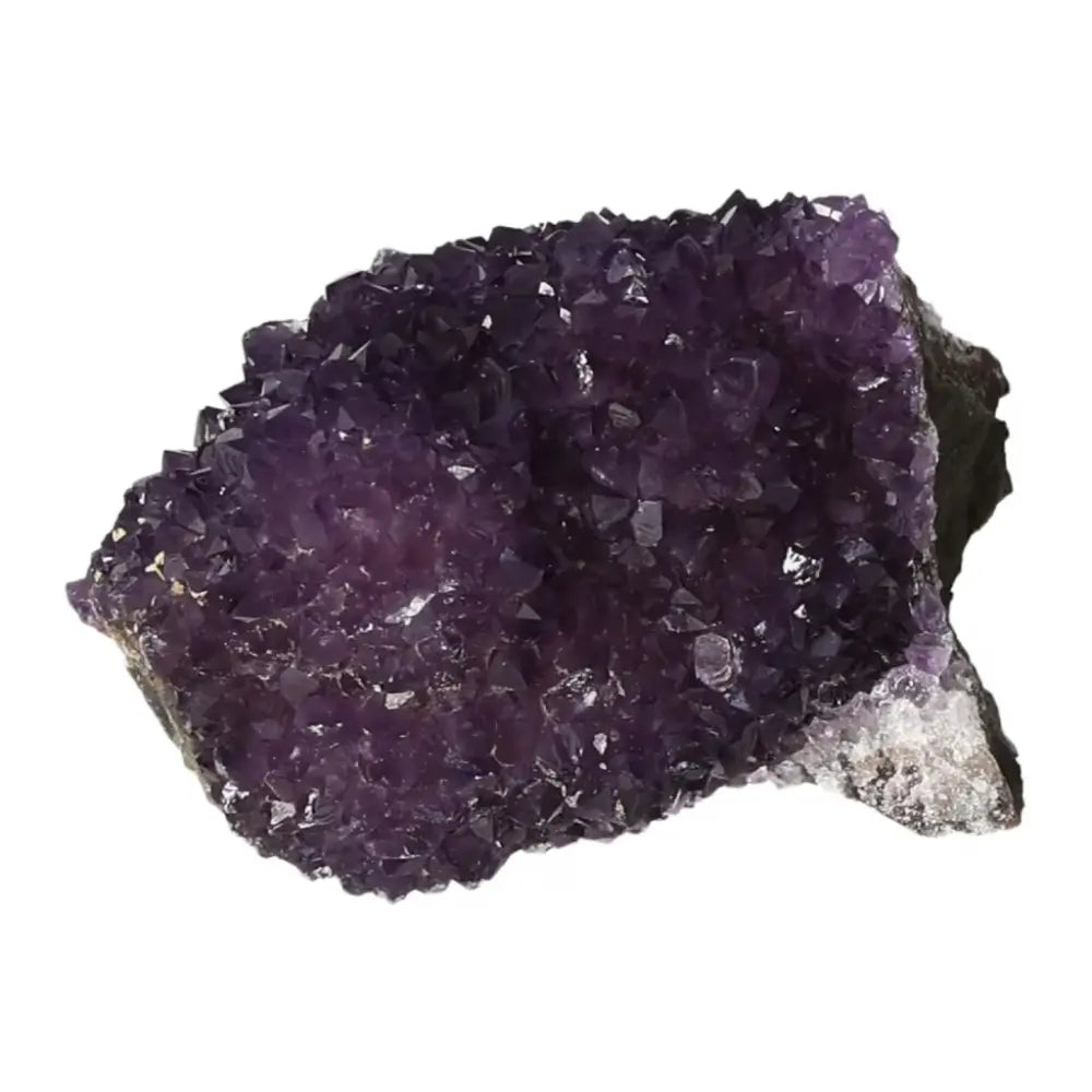 Amethyst Druze by Sylvia Crystals, a handpicked premium gemstone known for stress-relief and energy-boosting properties.