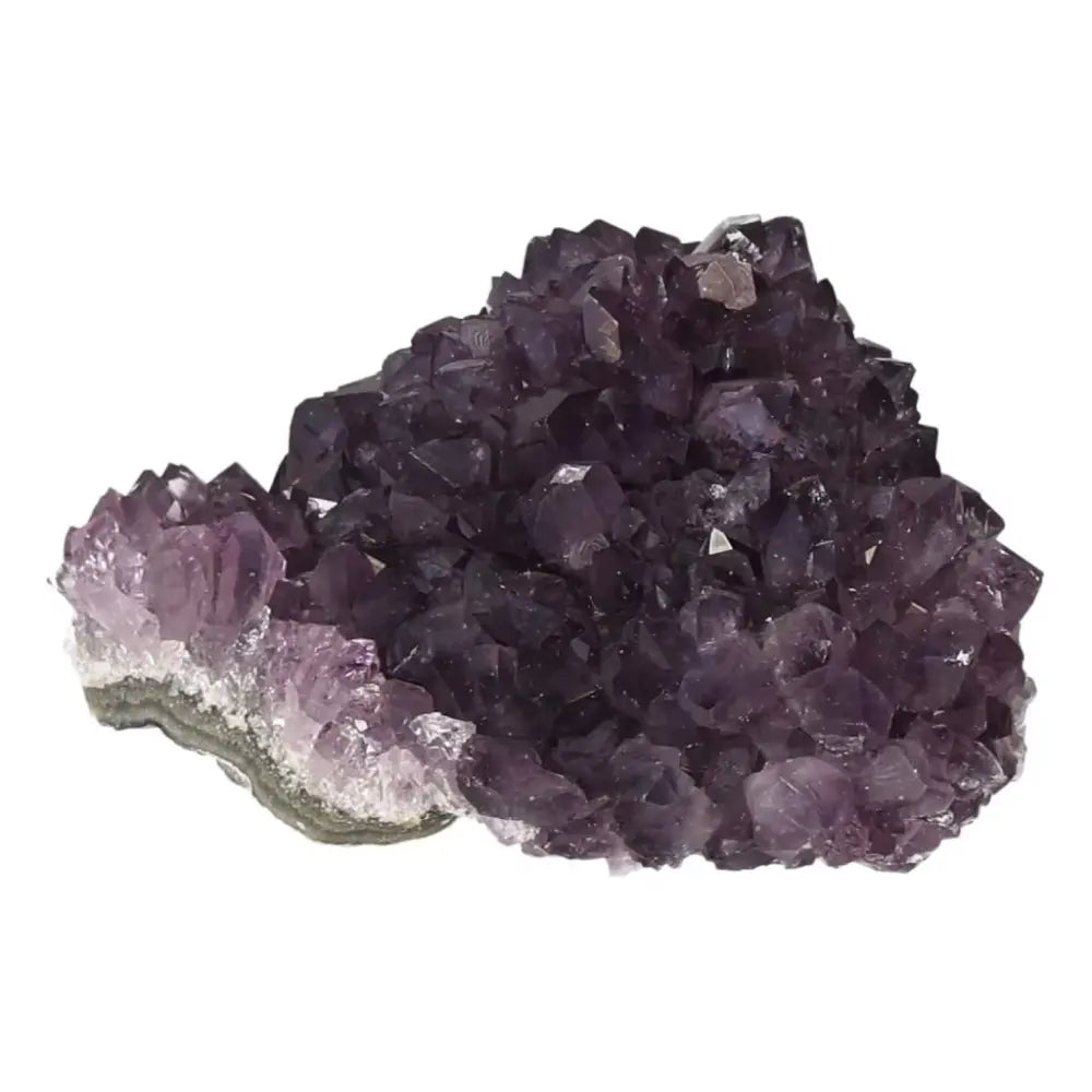 Premium Amethyst Druze crystal with vibrant purple hues and druzy formations from Sylvia Crystals, perfect for enhancing well-being.