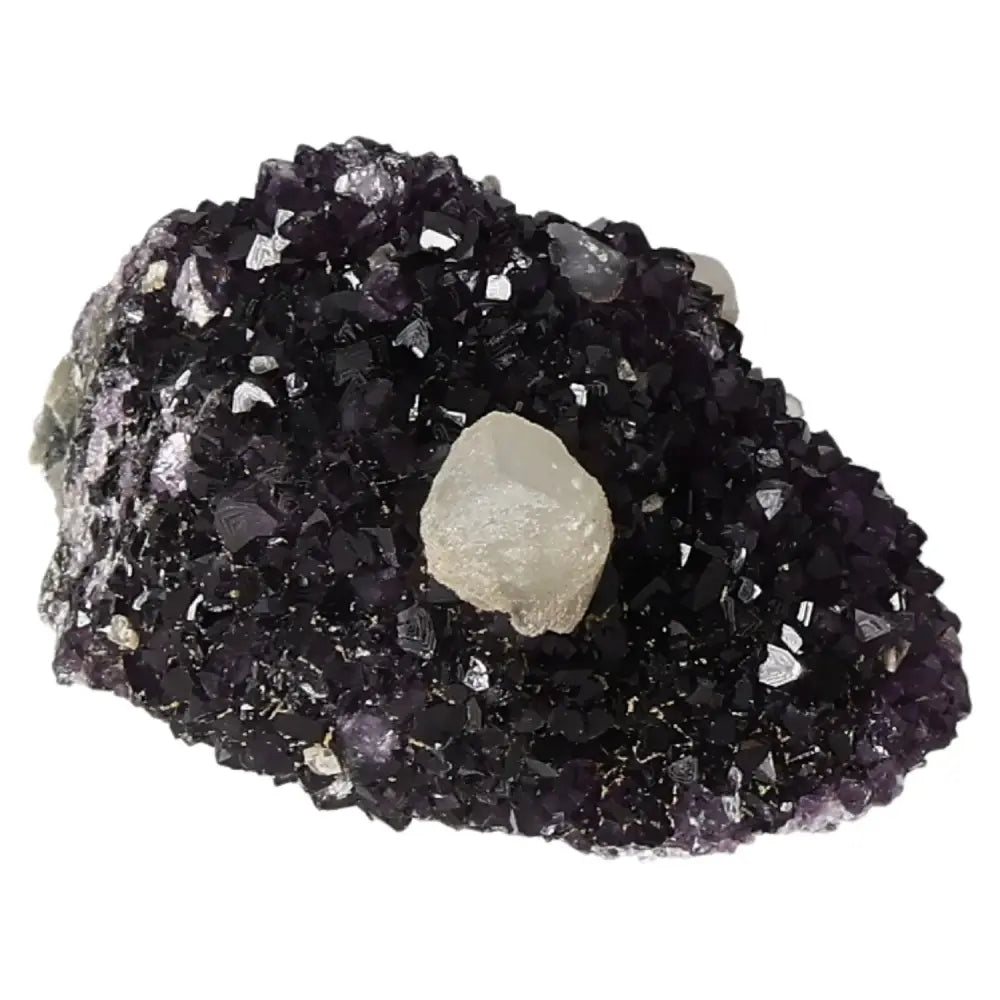 Amethyst Druze crystal from Sylvia Crystals, showcasing natural allure and spiritual significance, enhancing concentration and energy.