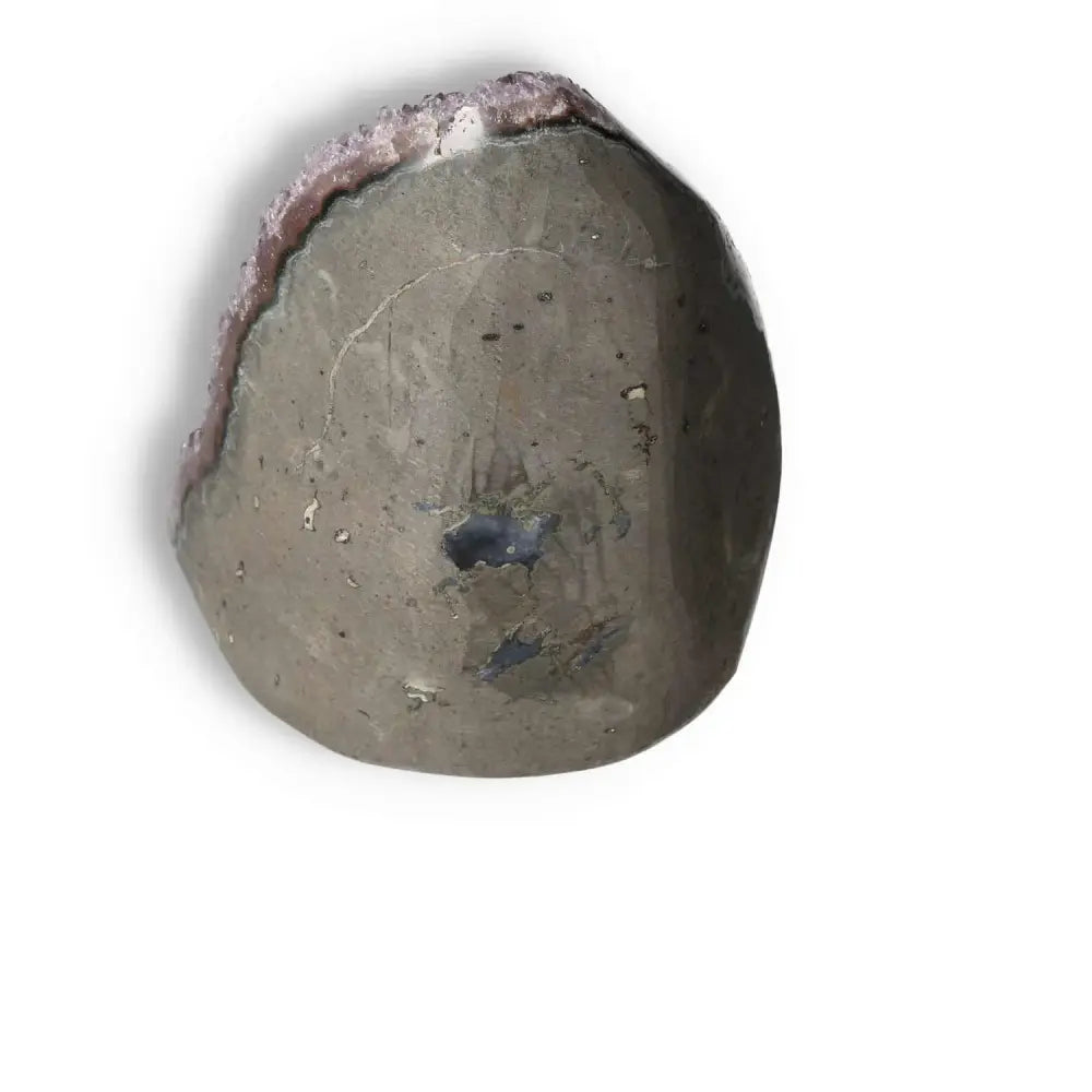 Amethyst cut base geode from Sylvia Crystals, showcasing premium craftsmanship and spiritual harmony.